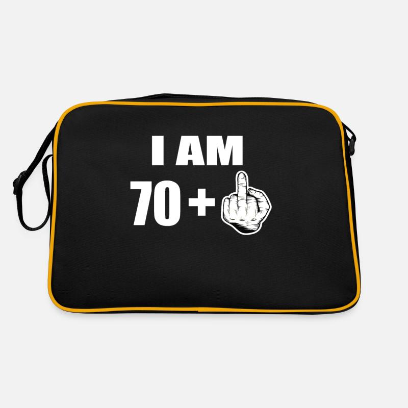 71e anniversaire - Sac Retro - noir/or
