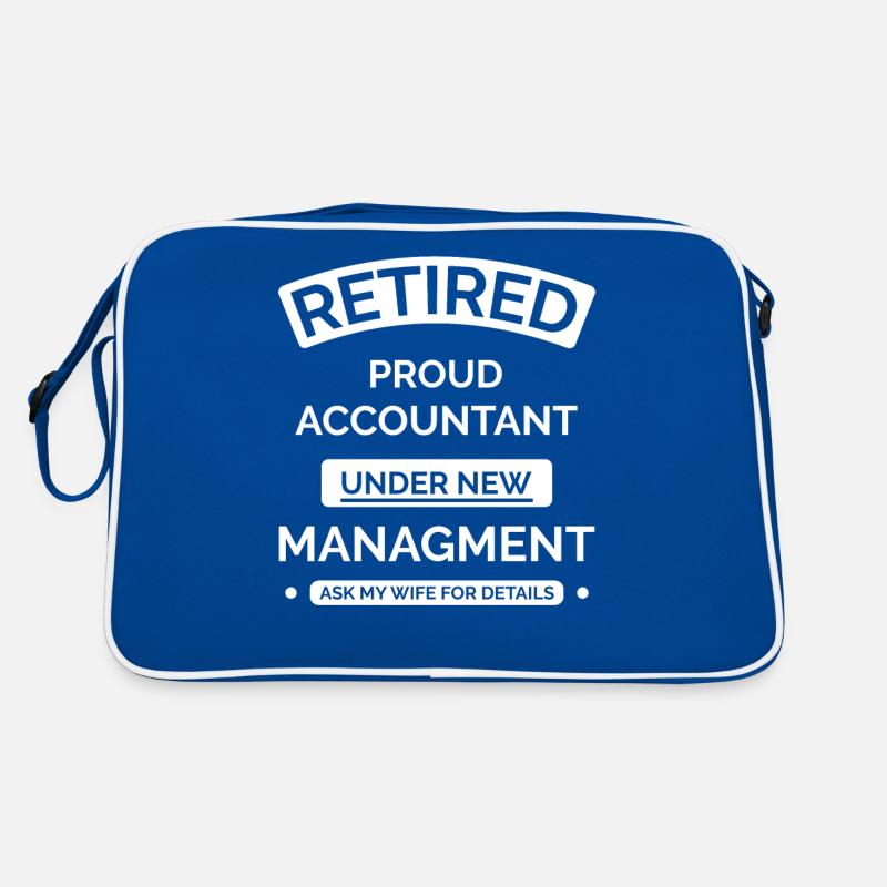 Buchhalter im Ruhestand Retro Tasche