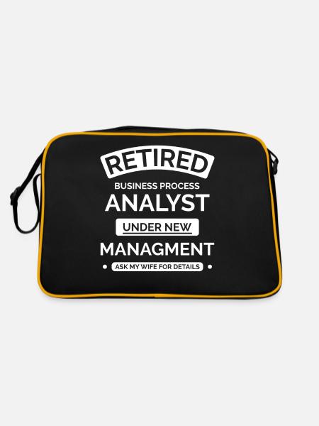 Retired Business Process Analyst - Retro Bag - black/gold - Back