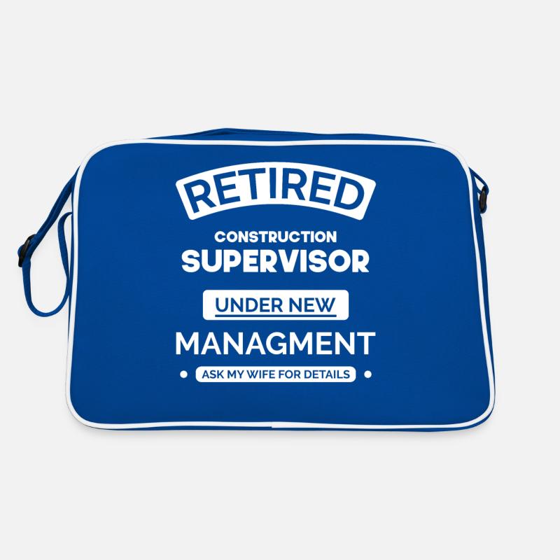 Bauleiter im Ruhestand Retro Tasche