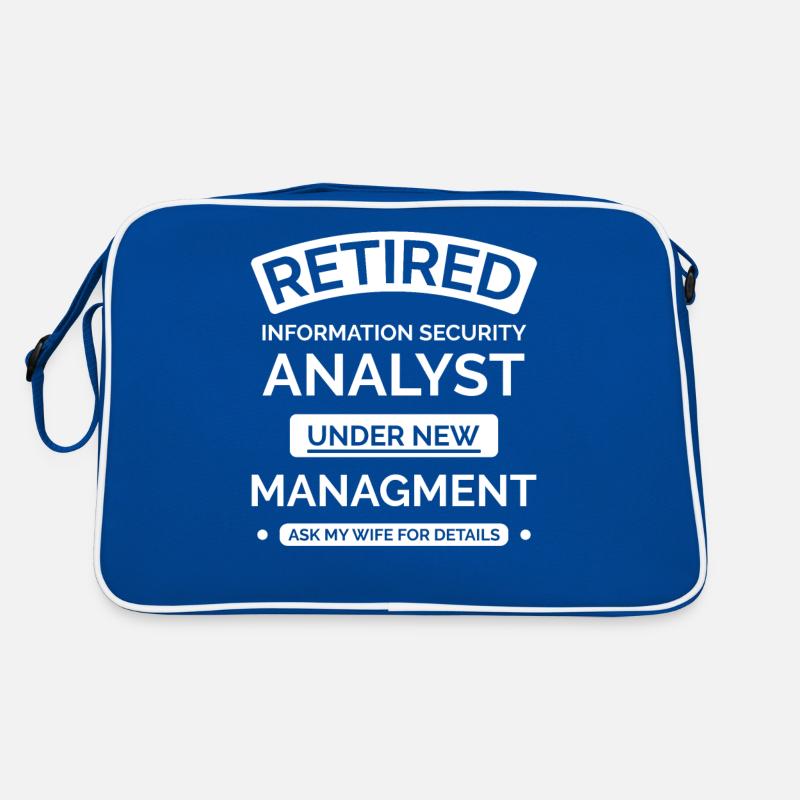 Analyst Informationssicherheit Ruhestand Retro Tasche
