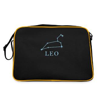 Constellation d’étoiles Signe du zodiaque Lion Lion - Sac Retro - noir/or - Dos
