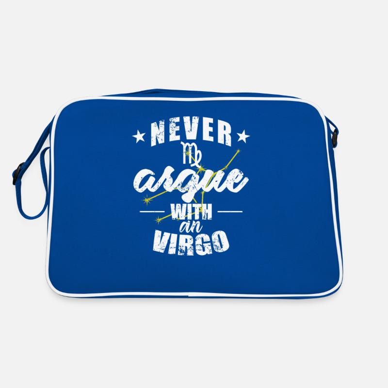 Sternzeichen Never argue with an Virgo Jungfrau Retro Tasche