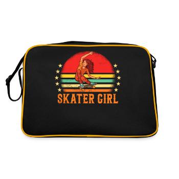 Skaters Skate Skateboarding Skateboard - Sac Retro - noir/or - Dos