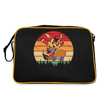 Skaters Skate Skateboarding Skateboard - Sac Retro - noir/or - Dos