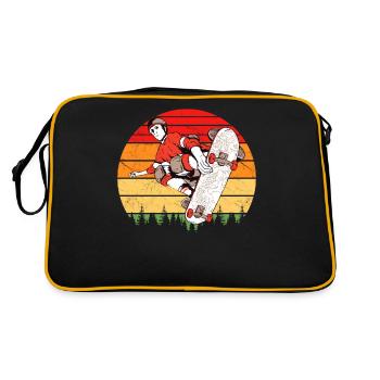 Skaters Skate Skateboarding Skateboard - Sac Retro - noir/or - Dos