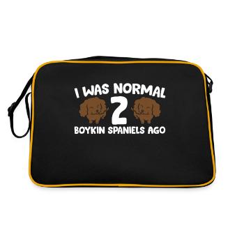 Boykin Spaniel Propriétaire I Était normal 2 Boykin - Sac Retro - noir/or - Dos