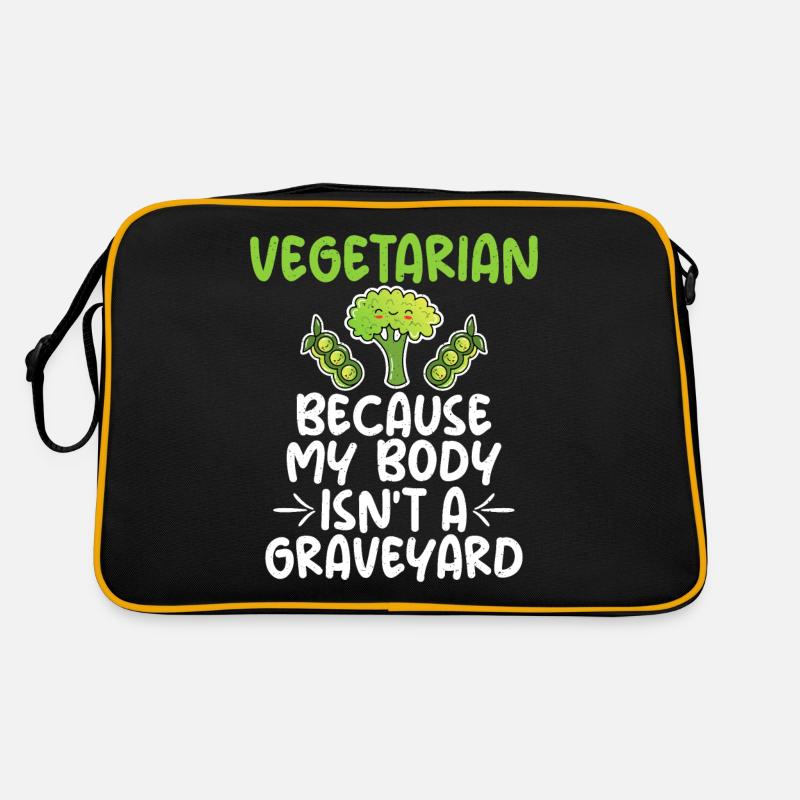 Vegetable Lover Vegetarian Gifts Retro Bag