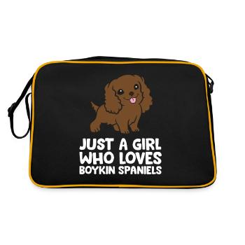 Juste une fille qui aime les épagneuls Boykin - Sac Retro - noir/or - Dos