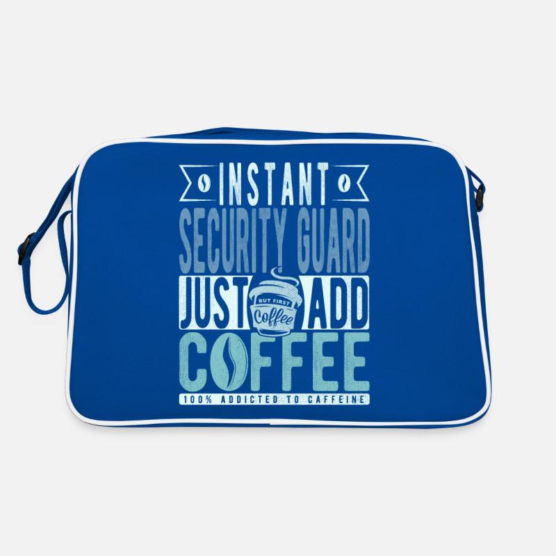 Café de l’agent de sécurité disant Sac Retro