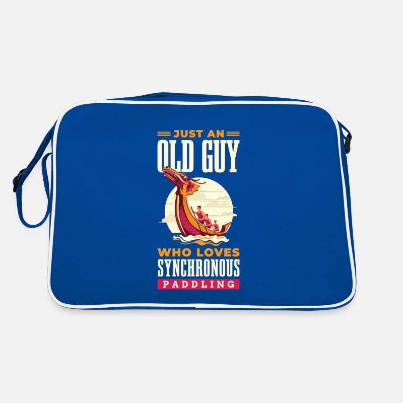 Nur Ein Alter Mann, Der Das Synchronpaddeln Liebt Retro Tasche