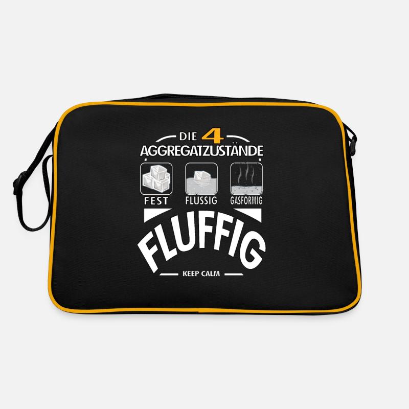 Physik 4 Aggregatzustände Fluffig Dick Geschenk Retro Tasche