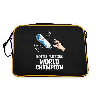Water Bottle Flipping Bottle Turning - Retro Bag - black/gold - Back