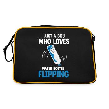 Water Bottle Flipping Bottle Turning - Retro Bag - black/gold - Back