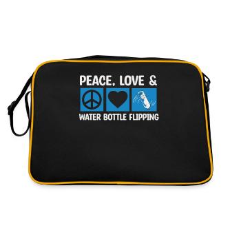 Water Bottle Flipping Bottle Turning - Retro Bag - black/gold - Back
