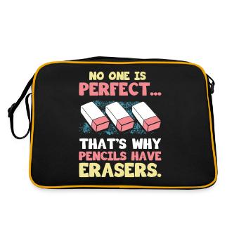 Eraser Costume Gift - Retro Bag - black/gold - Back