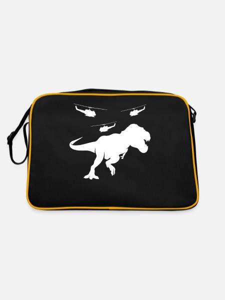 T-Rex Helicopter - Retro Bag - black/gold - Back