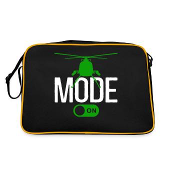 Mode hélicoptère activé - Sac Retro - noir/or - Dos