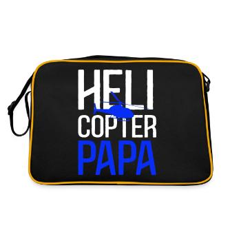 Hélicoptère Papa - Sac Retro - noir/or - Dos
