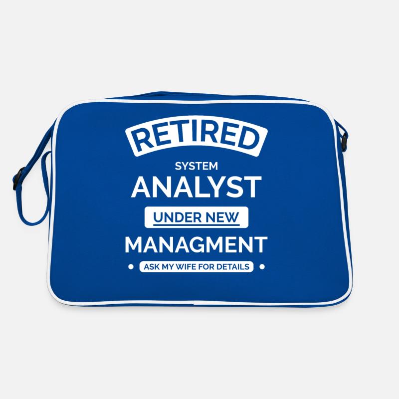 Systemanalytiker im Ruhestand Retro Tasche