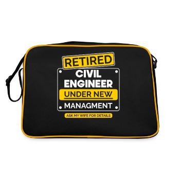 Retraite des ingénieurs civils - Sac Retro - noir/or - Dos