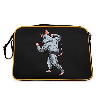 Rat Fitness Gym Motivation - Retro Bag - black/gold - Back