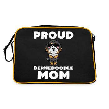 Bernedoodle Dog - Retro Bag - black/gold - Back