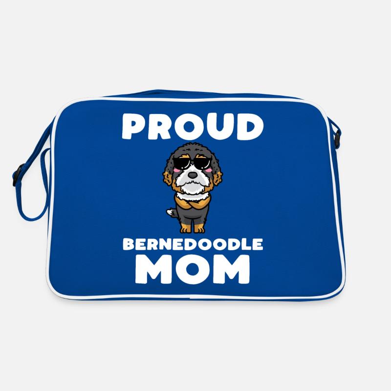 Bernedoodle Hund Retro Tasche