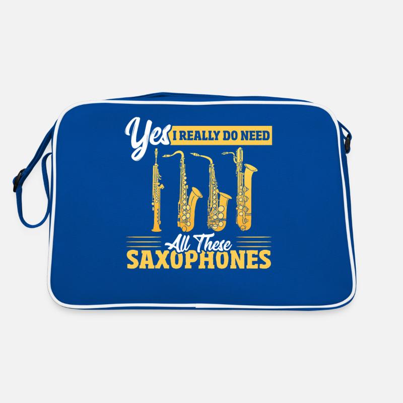 Saxophone Saxophones Jazz Player Marching Band Sym Retro Tasche