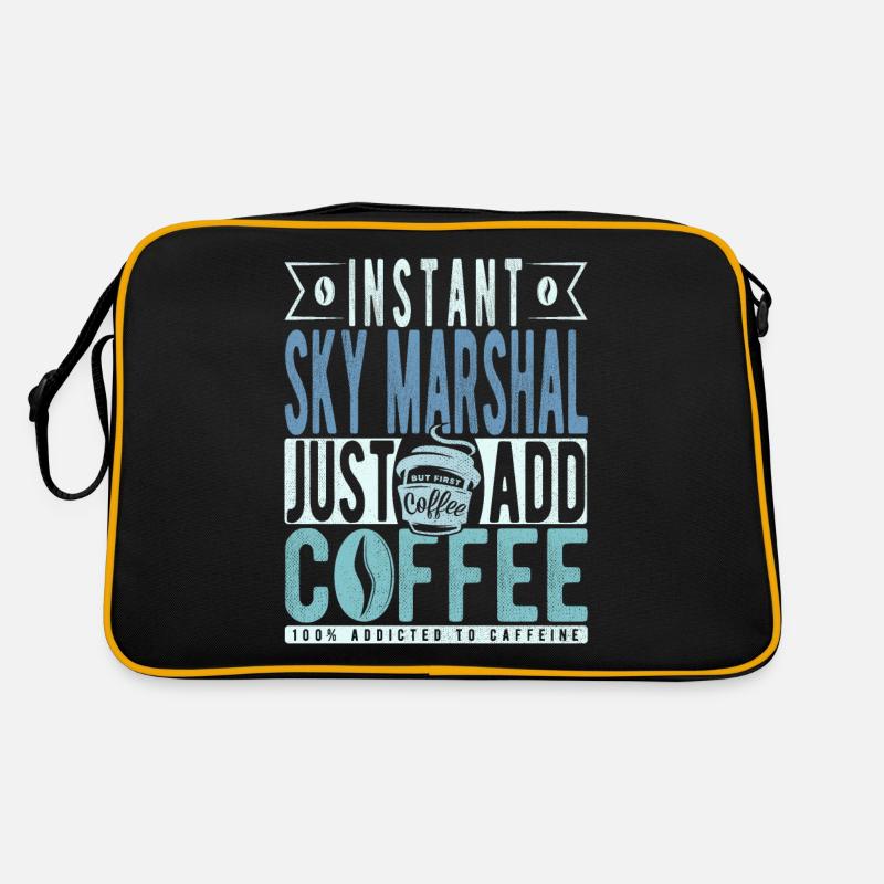 Sky Marshal coffee saying Retro Bag