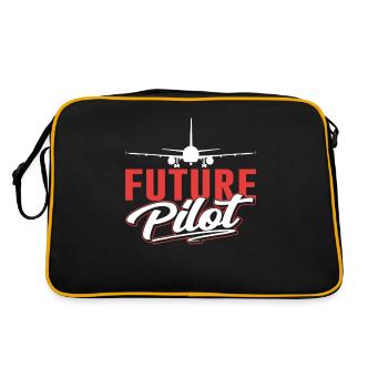 Futur pilote d’avion léger à réaction - Sac Retro - noir/or - Dos