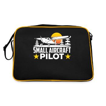 Pilote d’un avion léger Petit avion à réaction - Sac Retro - noir/or - Dos