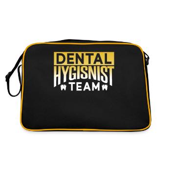 Équipe d’hygiénistes dentaires Dentiste Hygiène dentaire - Sac Retro - noir/or - Dos
