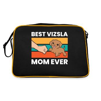 Hungarian Vizsla Dog Best Vizsla Mom Ever - Retro Bag - black/gold - Back