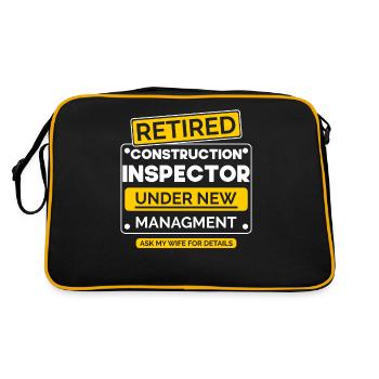 Départ à la retraite de l’inspecteur en bâtiment - Sac Retro - noir/or - Dos
