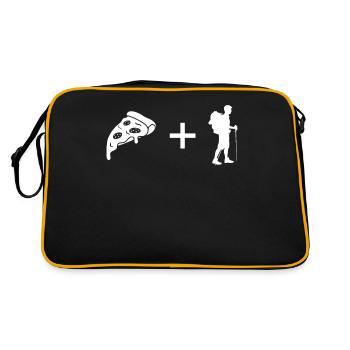 Pizza - Randonnée pédestre - - Sac Retro - noir/or - Dos