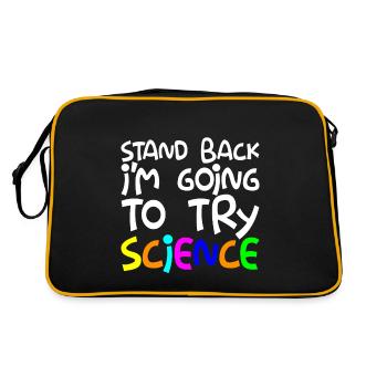 Prenez du recul, je vais essayer la science - Sac Retro - noir/or - Dos