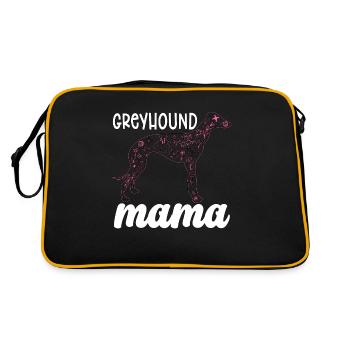 Greyhound Racing Greyhound Mama Greyhound Racer - Retro Bag - black/gold - Back
