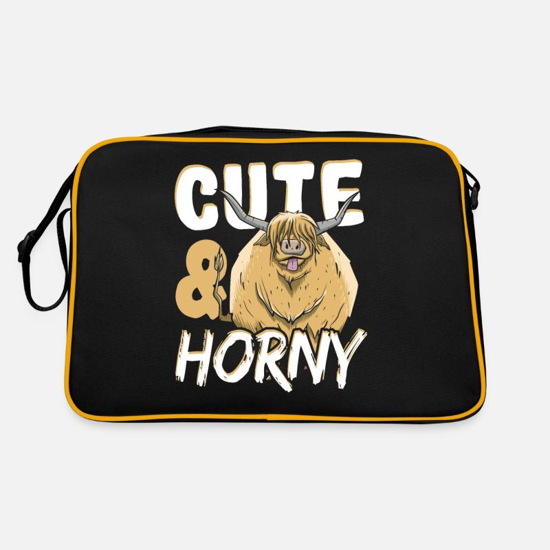 Highland cattle Highland Cattle Farmer Sac Retro