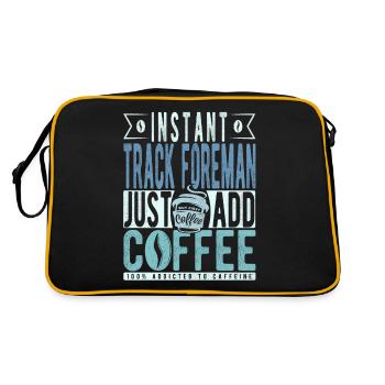 Spur Foreman Coffee Saying - Retro Bag - black/gold - Back