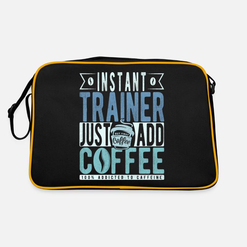 Trainer Kaffee Spruch Retro Tasche
