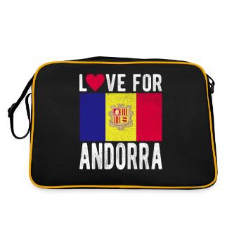 Andorra Souvenir - Retro Bag - black/gold - Back