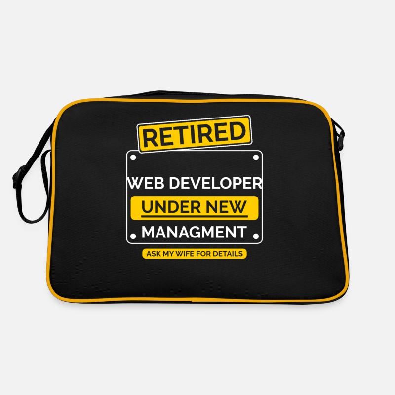 Web Developer Retirement Pension Retro Bag
