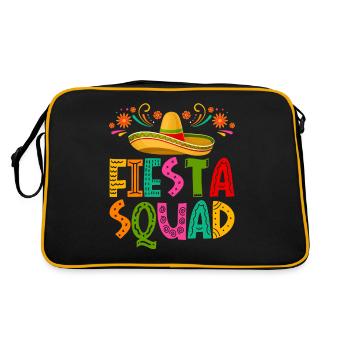 Cinco De Mayo Fiesta Squad - Retro Bag - black/gold - Back