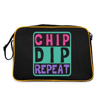 Chip Dip Repeat 7 - Retro Bag - black/gold - Back