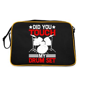 Did You Touch My Drum Set 16 - Retro Bag - black/gold - Back