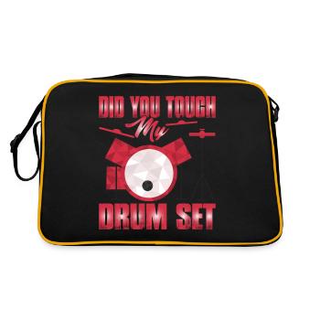 Did You Touch My Drum Set 17 - Retro Bag - black/gold - Back