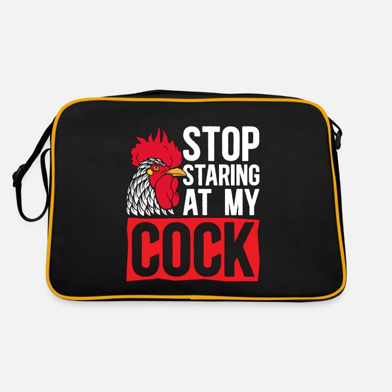 Coq Arrête de regarder mes coqs Amoureux de la bite Sac Retro