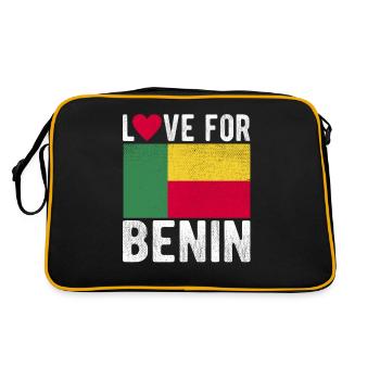 Bénin Souvenir - Sac Retro - noir/or - Dos
