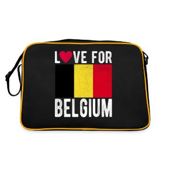 Belgique Souvenir - Sac Retro - noir/or - Dos